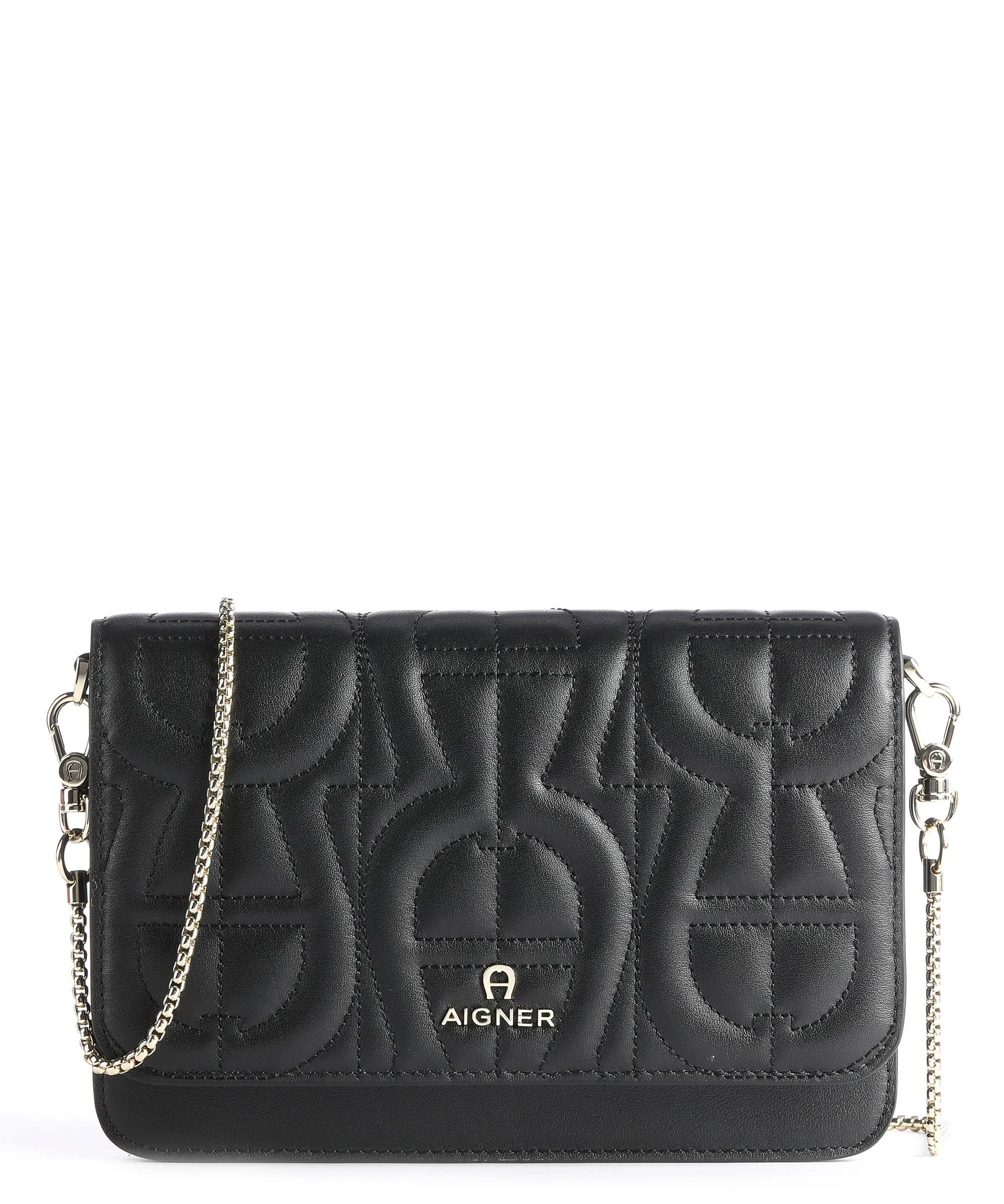  Aigner Borsa a tracolla morbida pelle bovina nero  