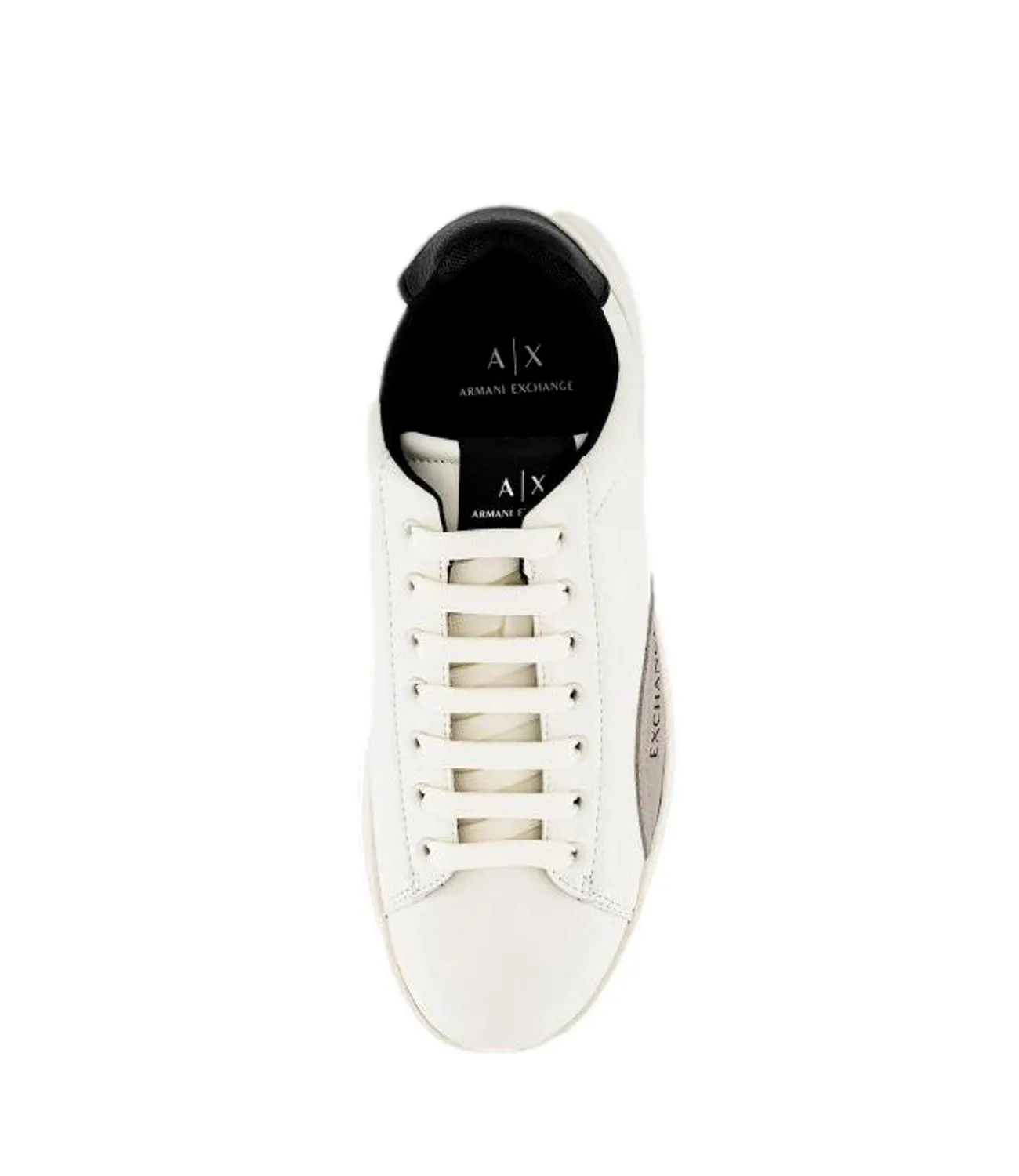 ARMANI EXCHANGE Sneakers Off white/black Uomo Leather sneakers