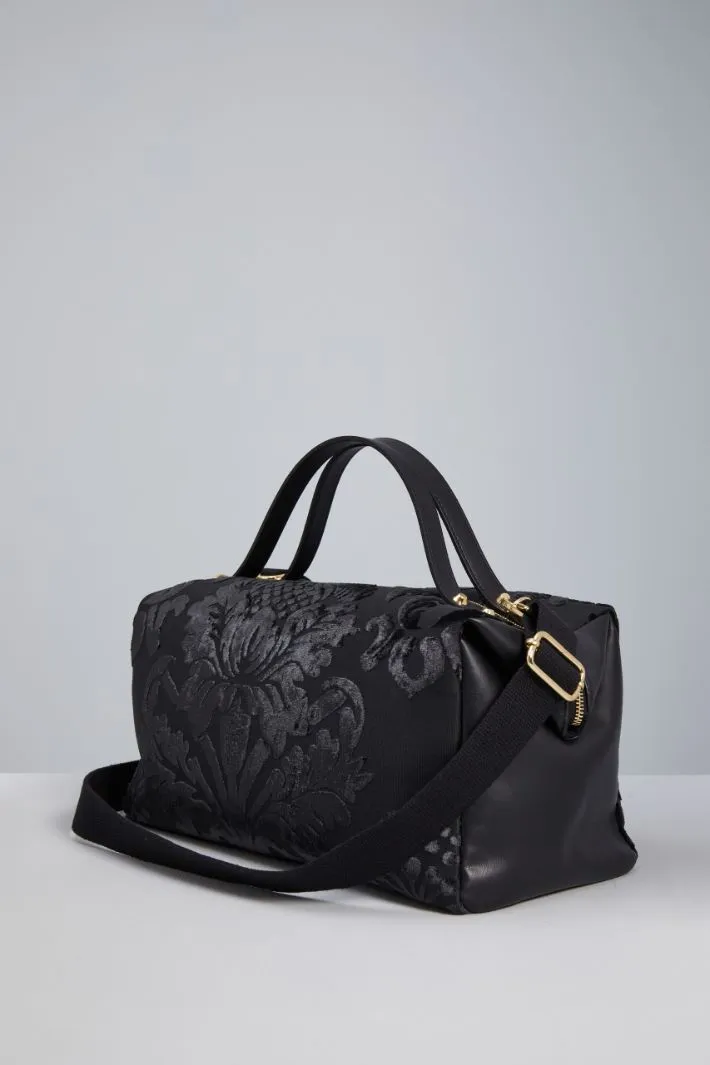 Bauletto in tessuto broccato