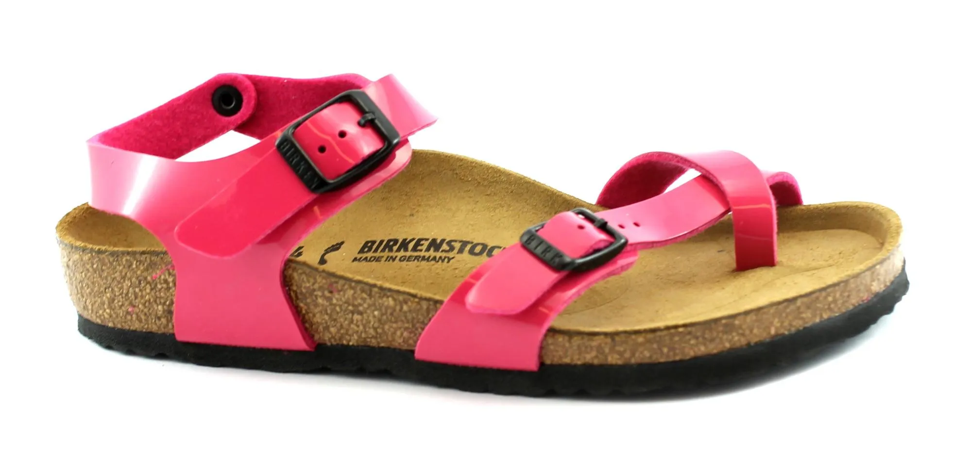 BIRKENSTOCK TAORMINA 311293 lack pink rosa sandali infradito bambina fibbie