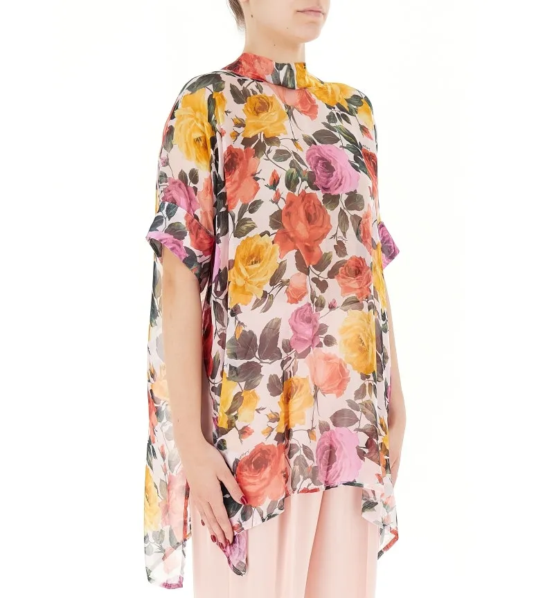 Blusa misto seta