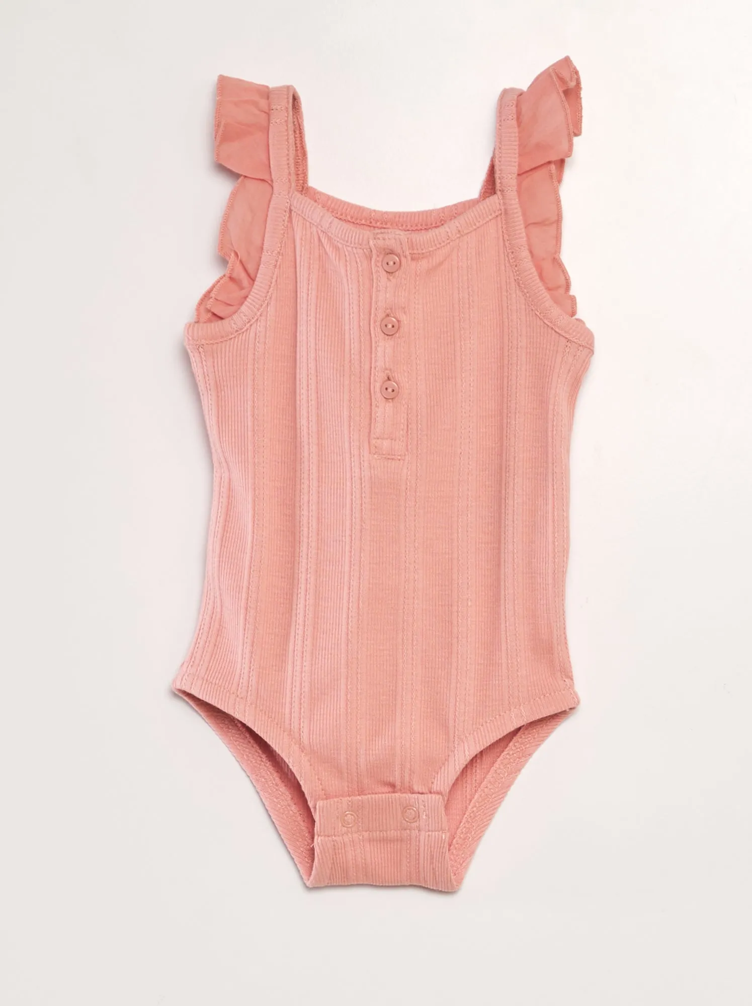 Body canotta in maglia pointelle - ROSA