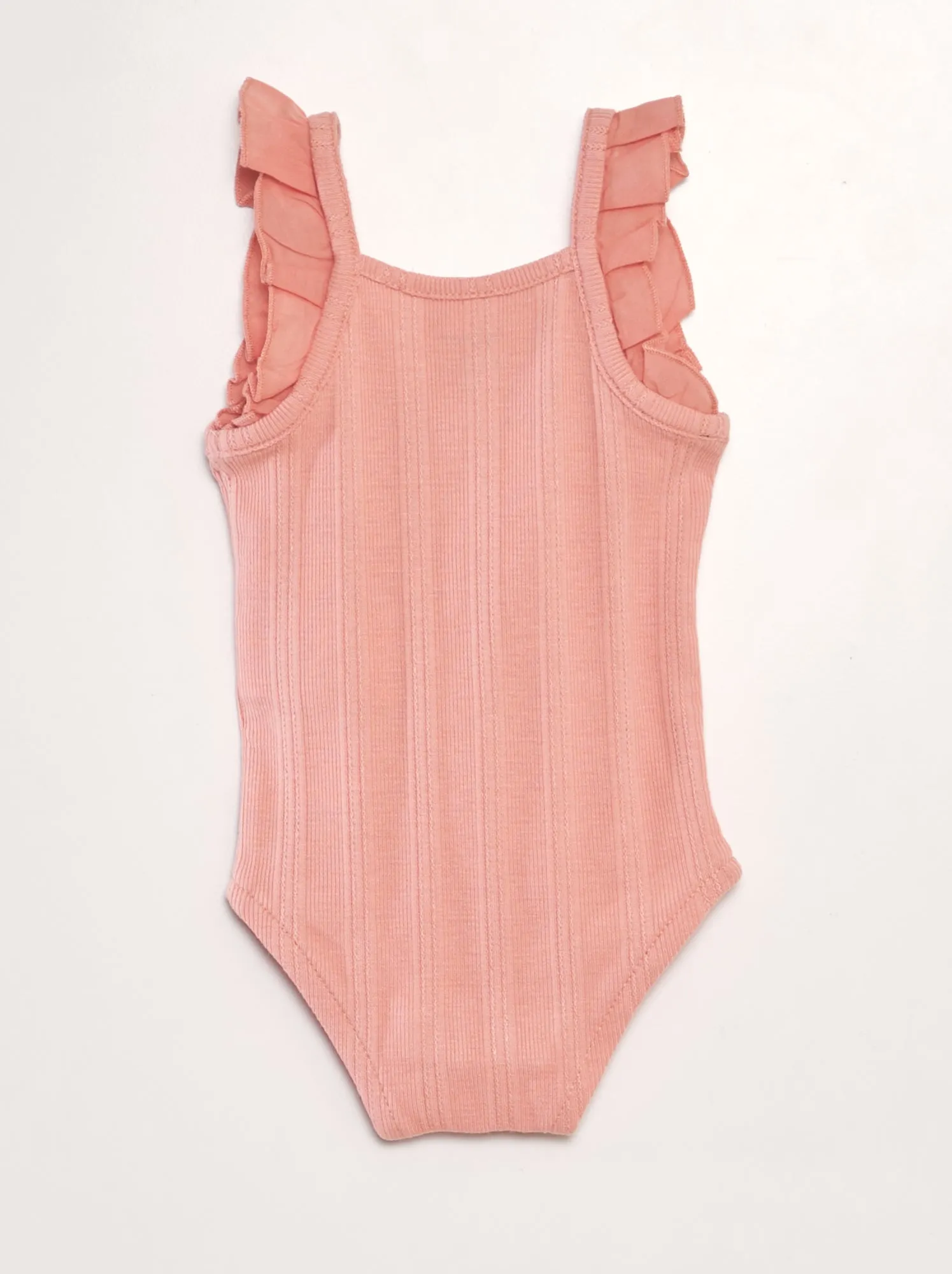 Body canotta in maglia pointelle - ROSA