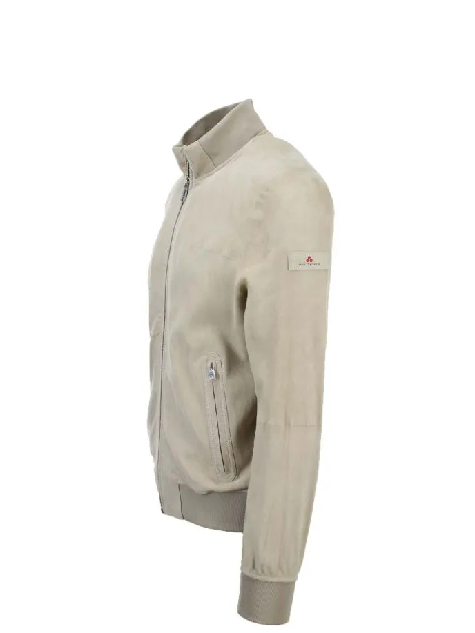 Bomber in pelle scamosciata