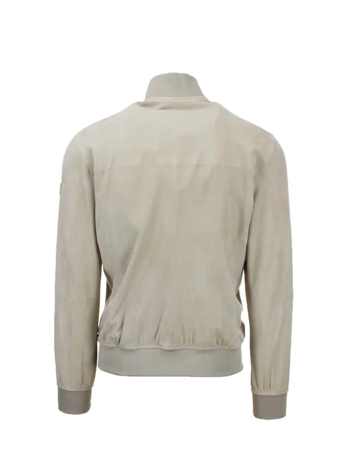 Bomber in pelle scamosciata
