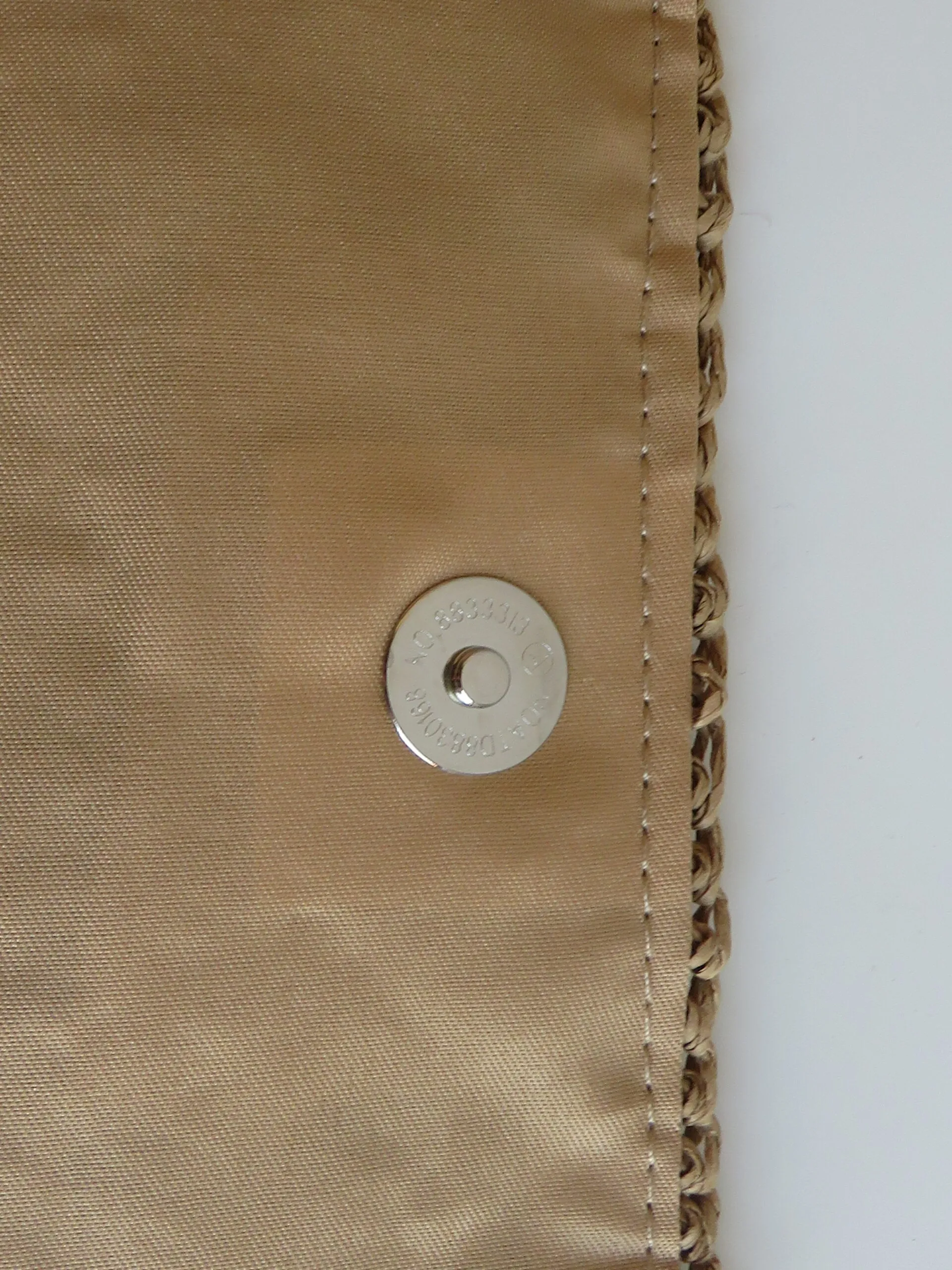 Borsa a Tracolla in Palma Nana con Cristalli Colorati