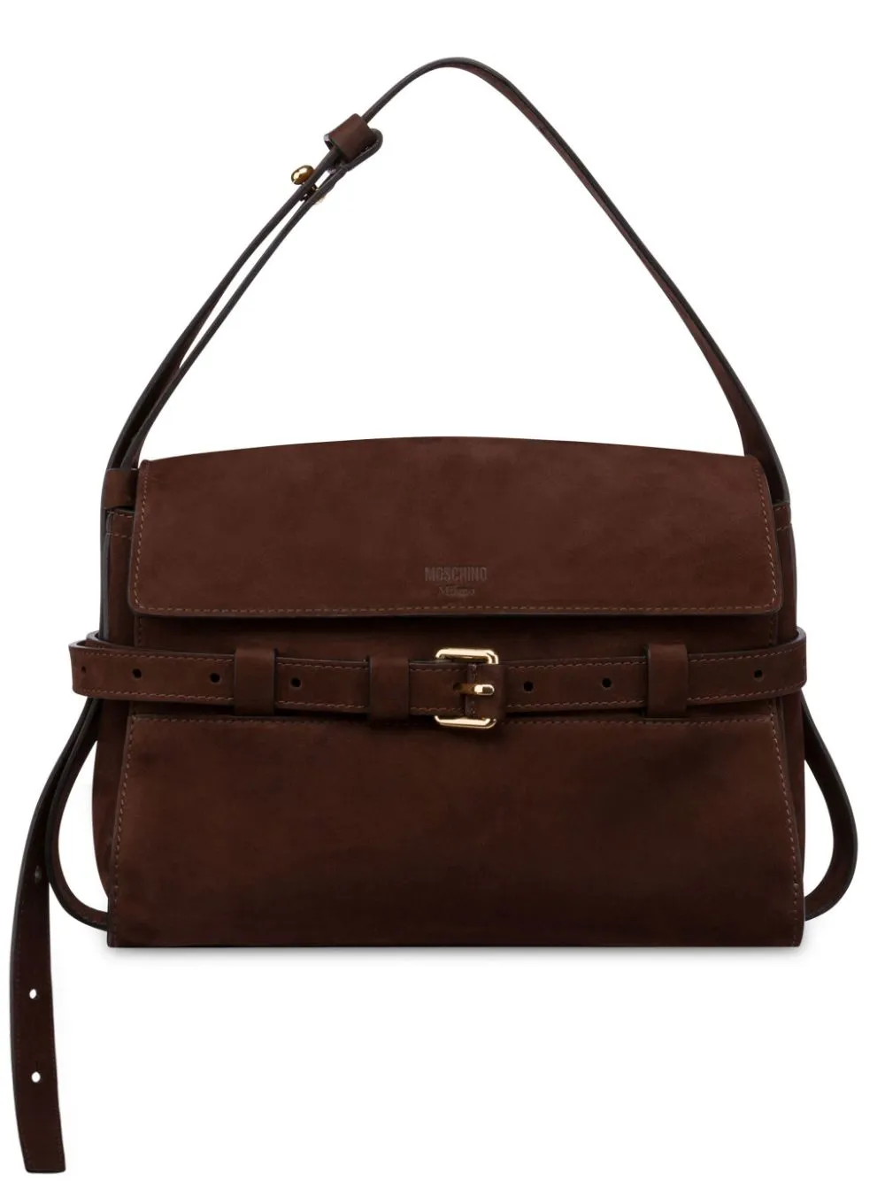 Borsa a tracolla in pelle Moschino con cintura