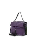 Borsa a tracolla Rebelle CLIO SATCHEL L DOLLARO in pelle viola