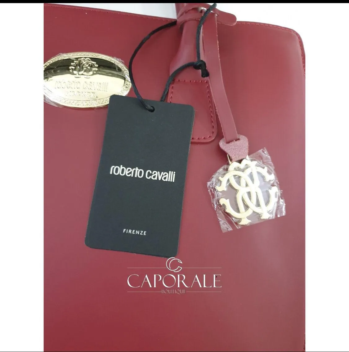 Borsa Ruga L130 Roberto Cavalli Bordeaux