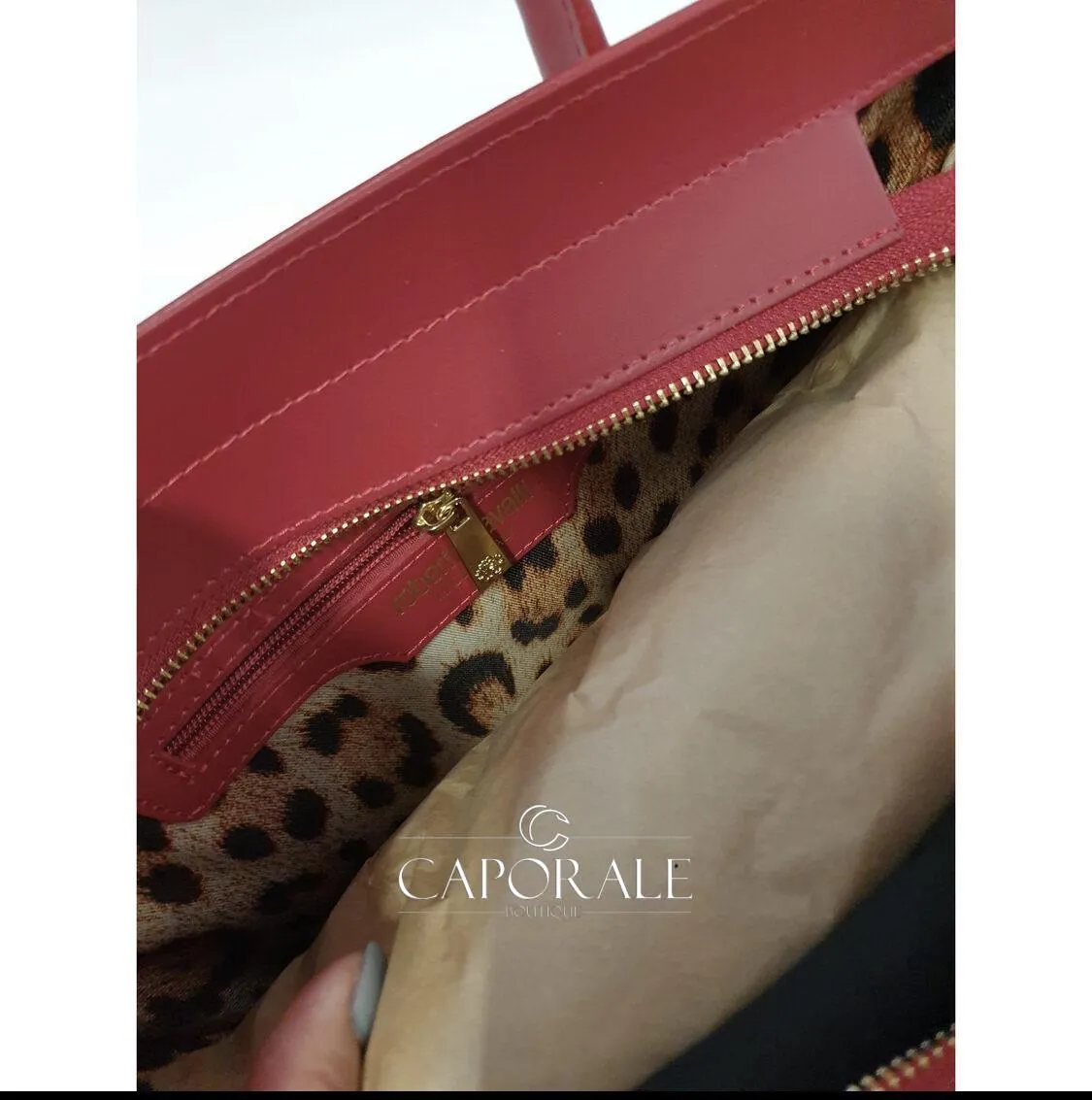 Borsa Ruga L130 Roberto Cavalli Bordeaux