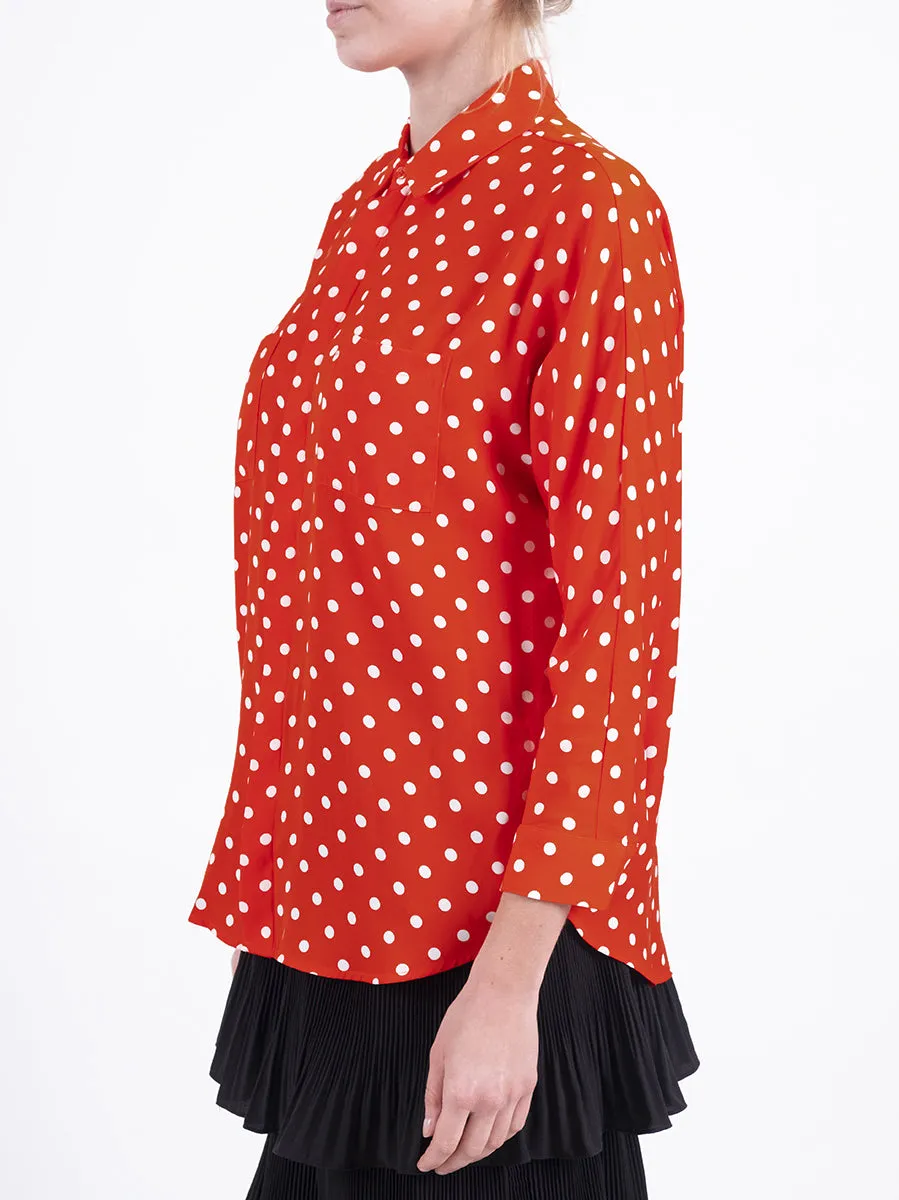 Camicia a pois