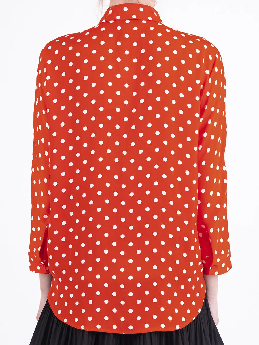 Camicia a pois