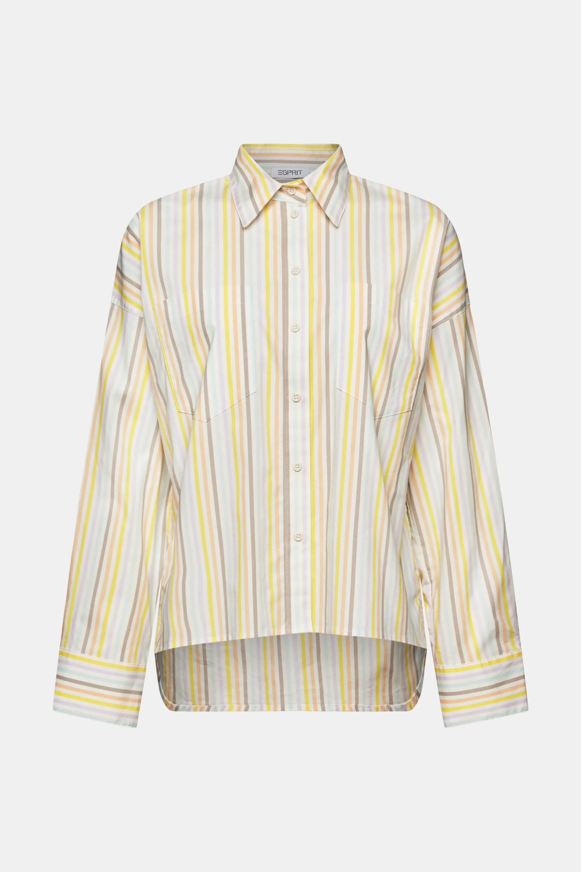 Camicia a righe oversize con colletto button down