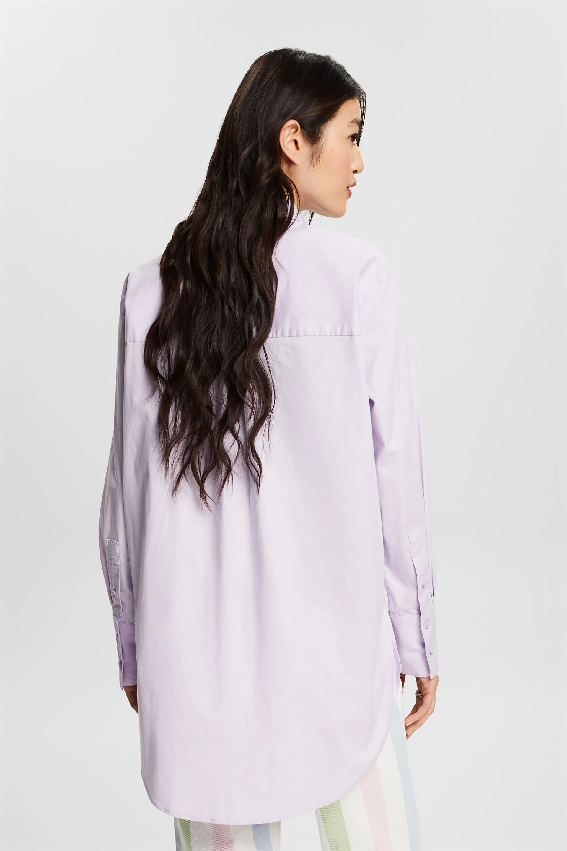 Camicia oversize in popeline di cotone
