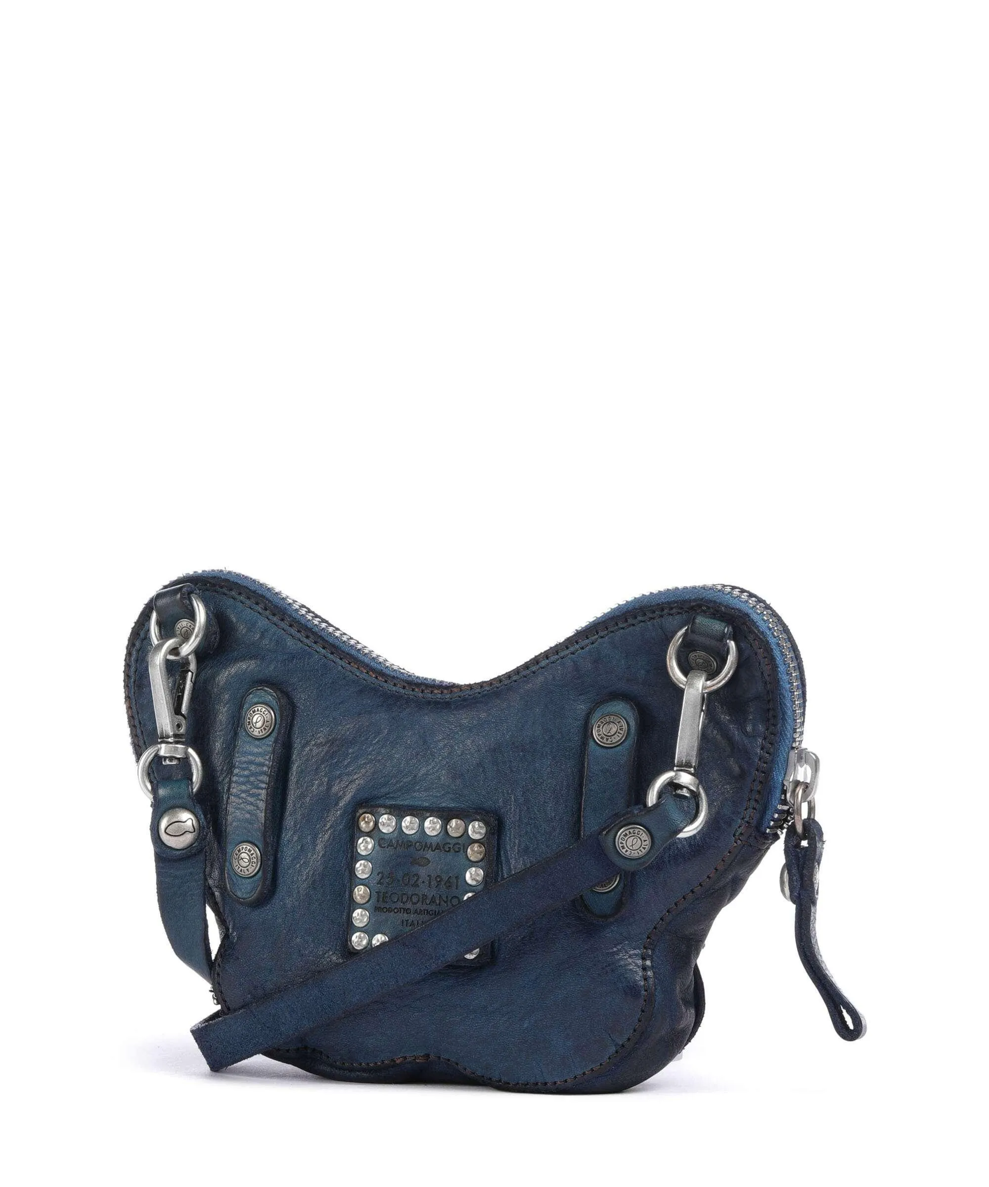  Campomaggi Borsa a tracolla pelle bovina blu scuro  