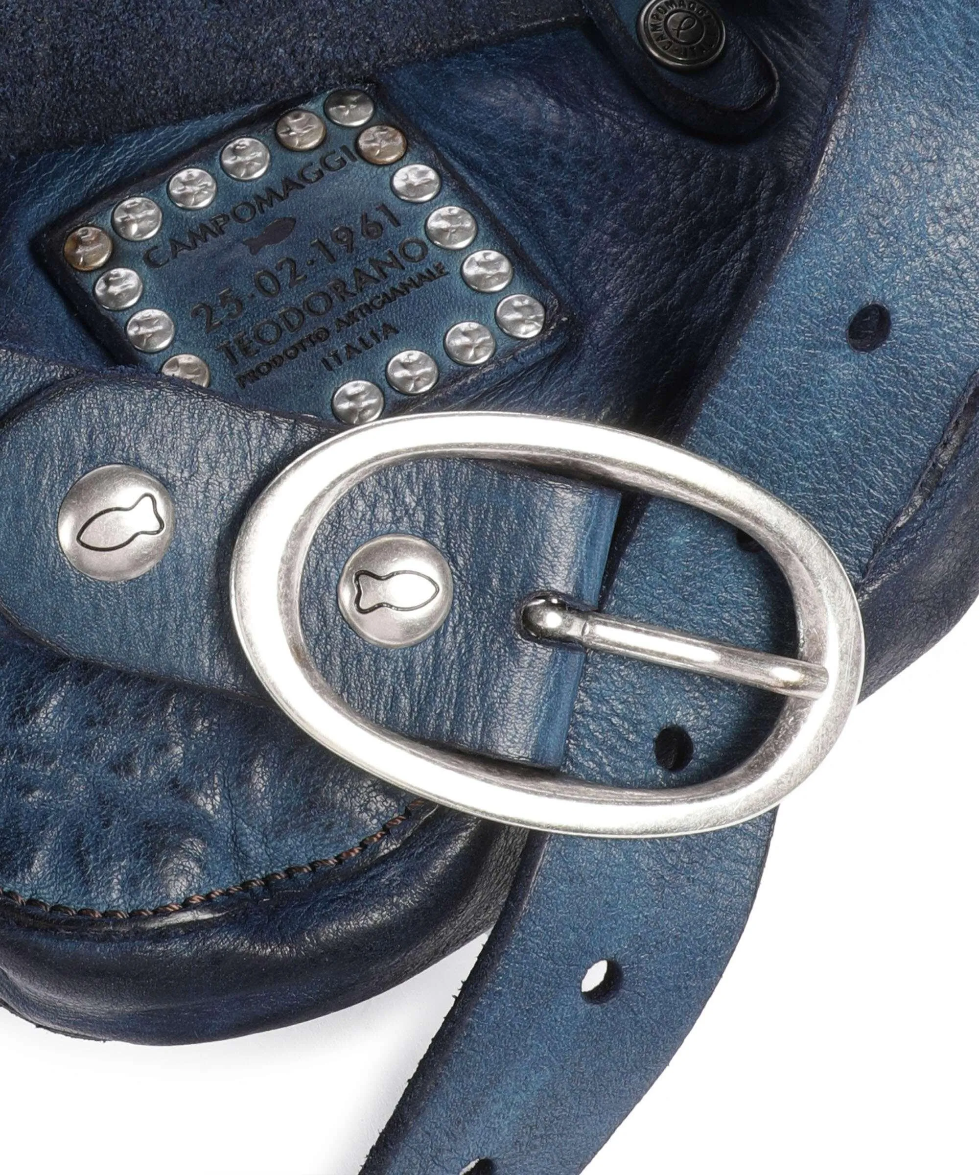  Campomaggi Borsa a tracolla pelle bovina blu scuro  