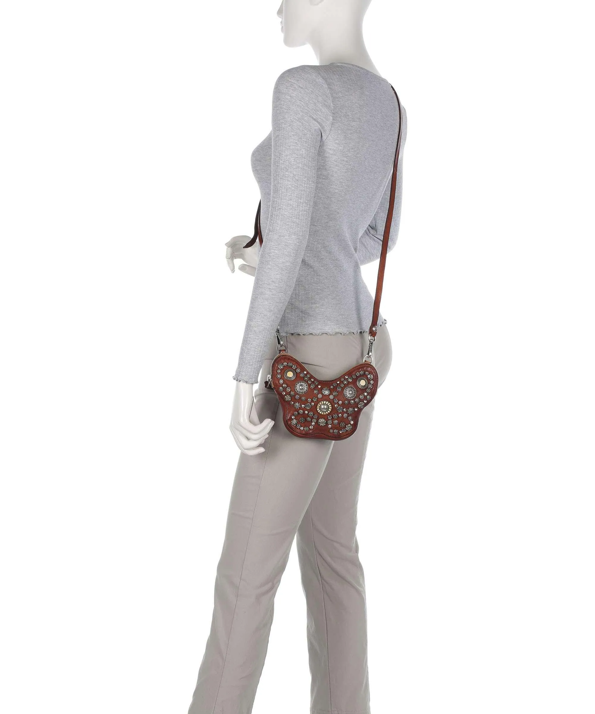  Campomaggi Borsa a tracolla pelle bovina cognac  