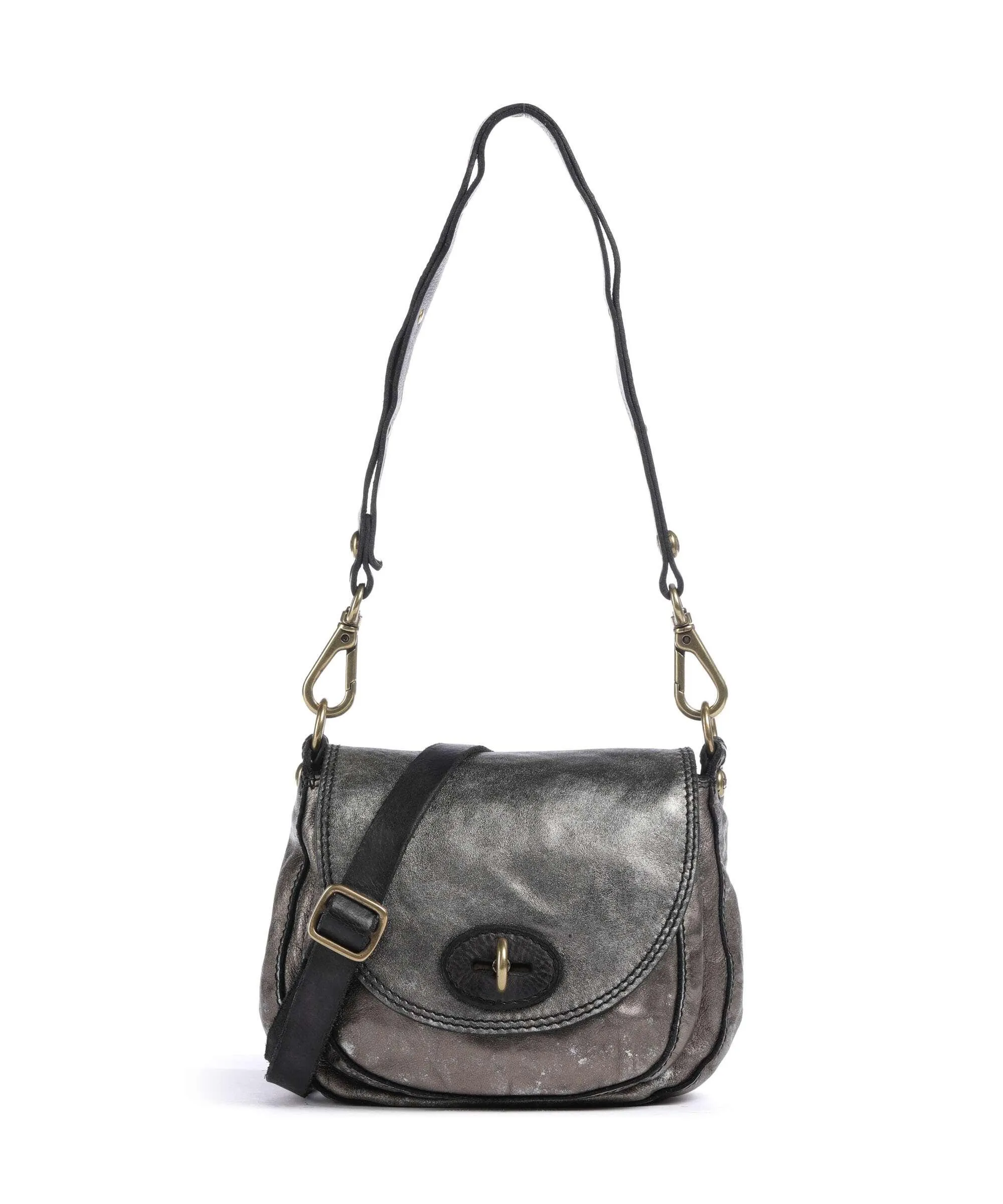  Campomaggi Borsa a tracolla pelle bovina grigio  