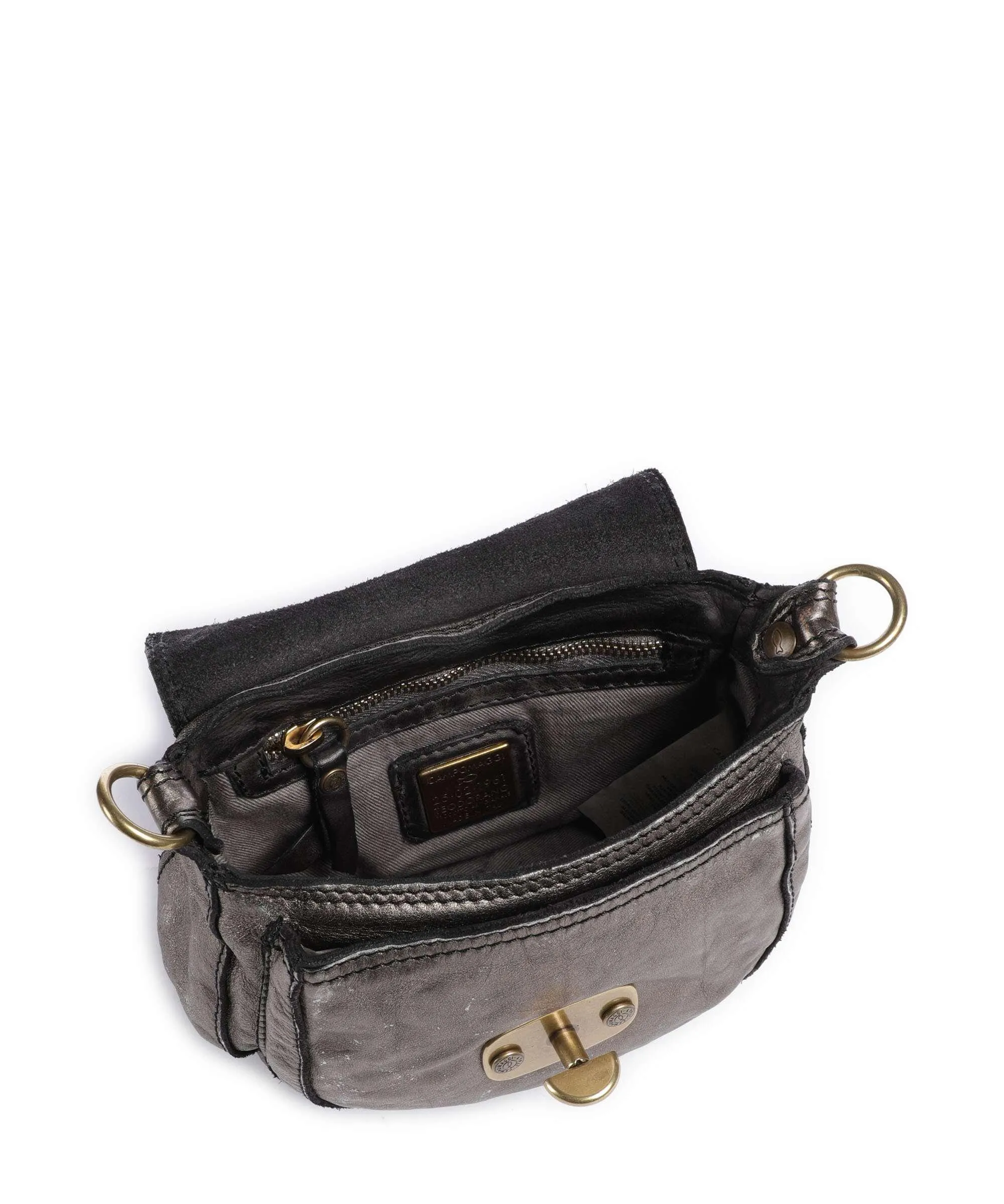  Campomaggi Borsa a tracolla pelle bovina grigio  