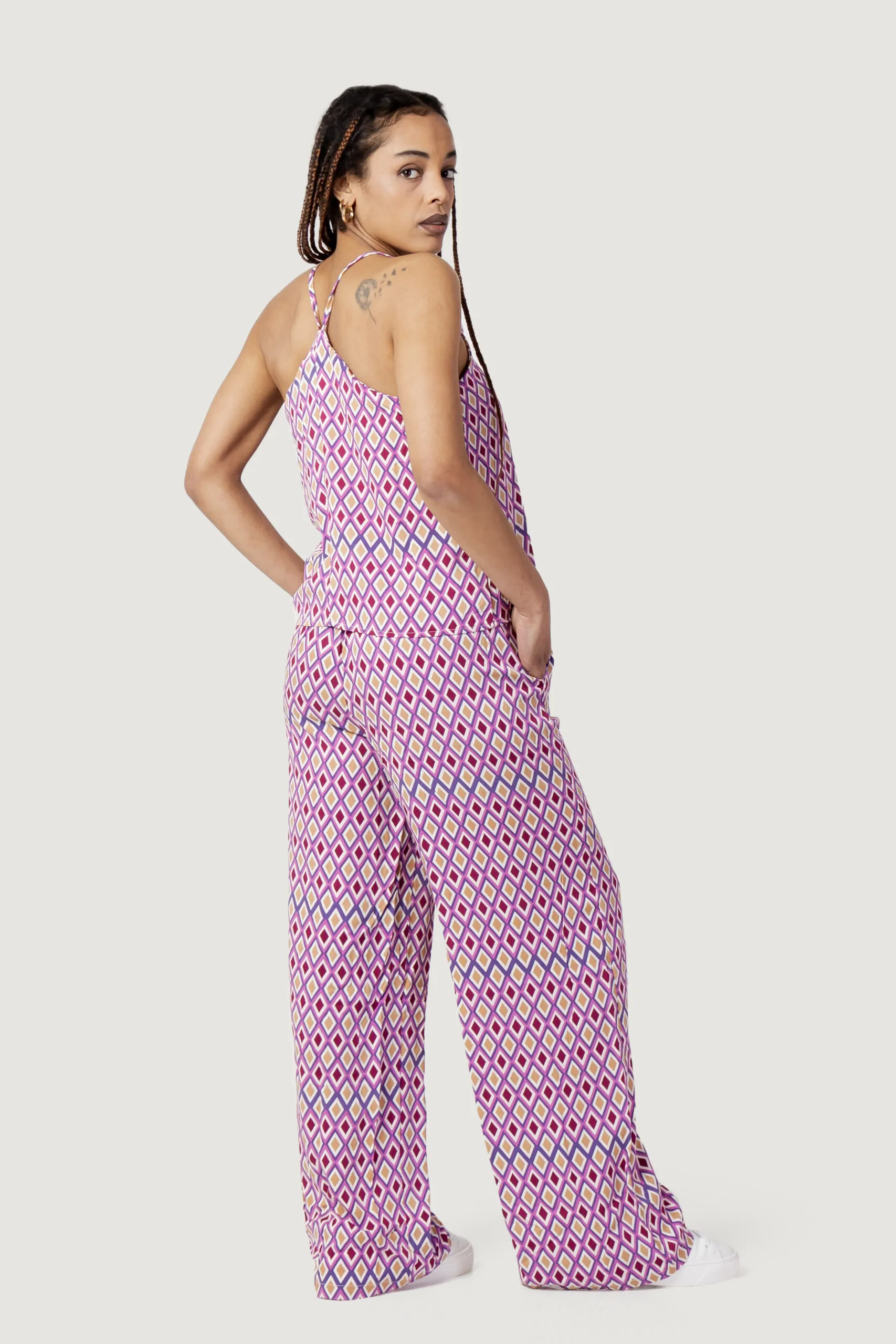 Canotta Only onlalma life vis cyrus singlet aop ptm  Rosa