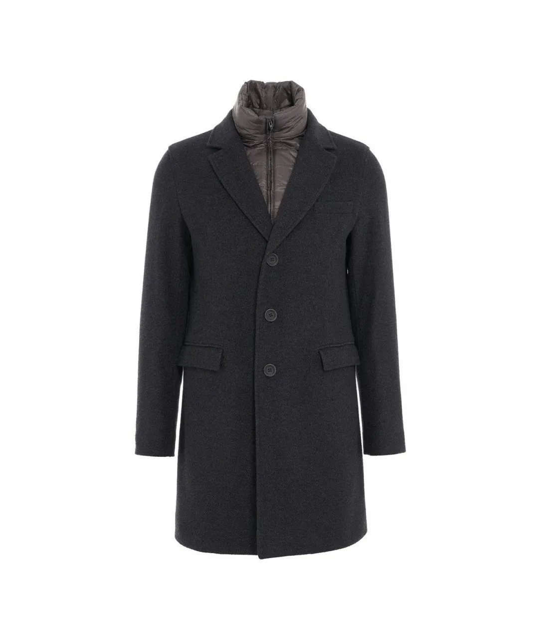 Cappotto con imbottitura grigio scuro grigio scuro