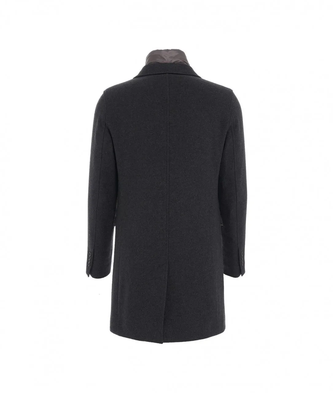 Cappotto con imbottitura grigio scuro grigio scuro