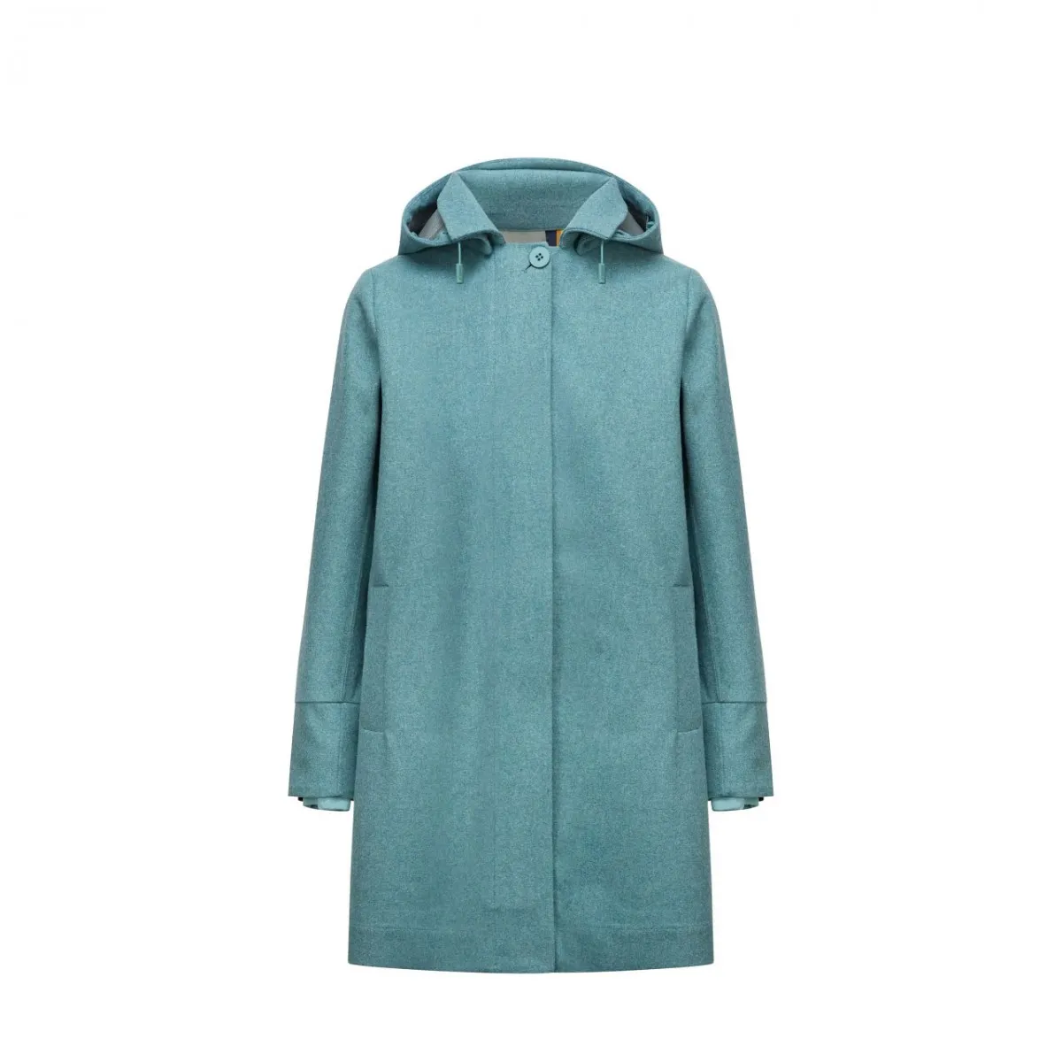 Cappotto Josiel Melange Wool Green Melange