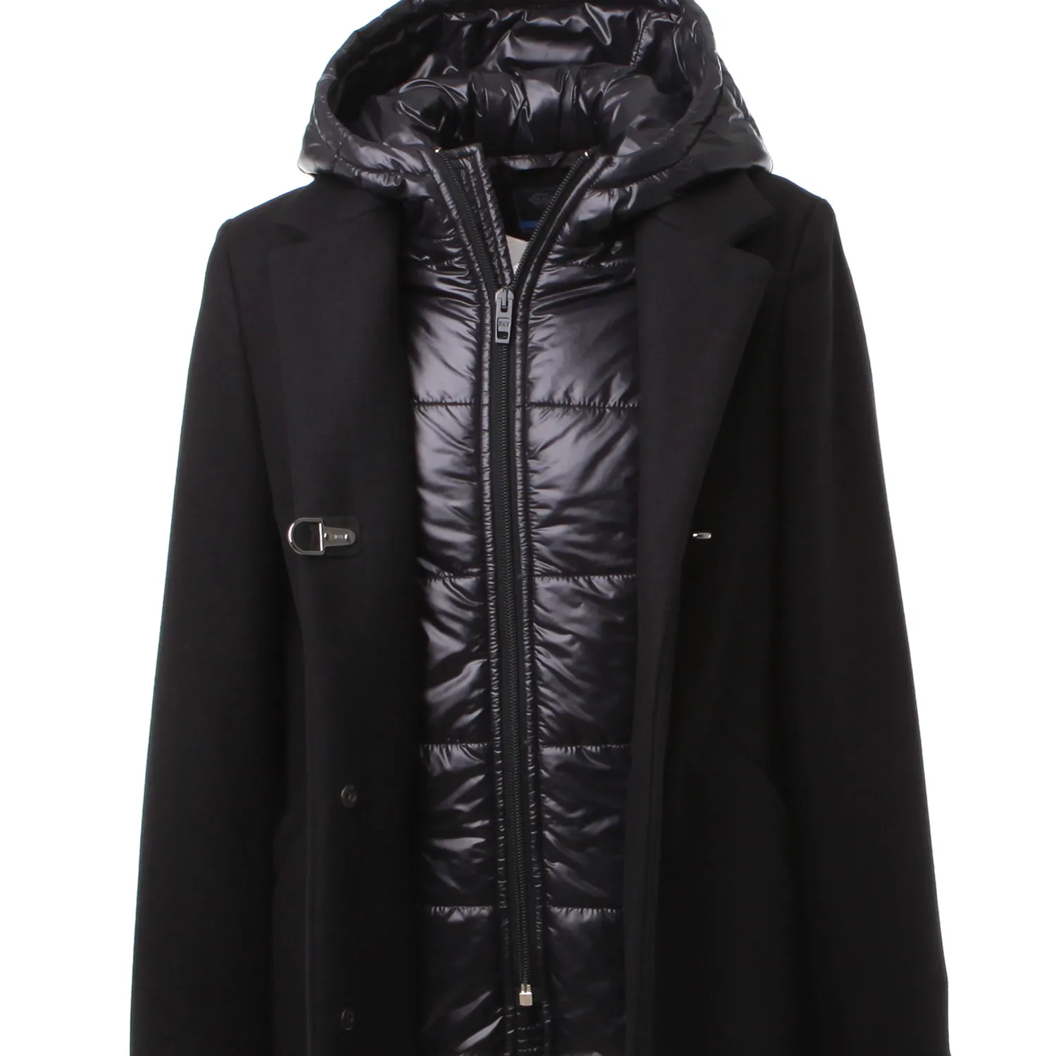 Cappotto Nero Con Gilet Bambina E Teenager