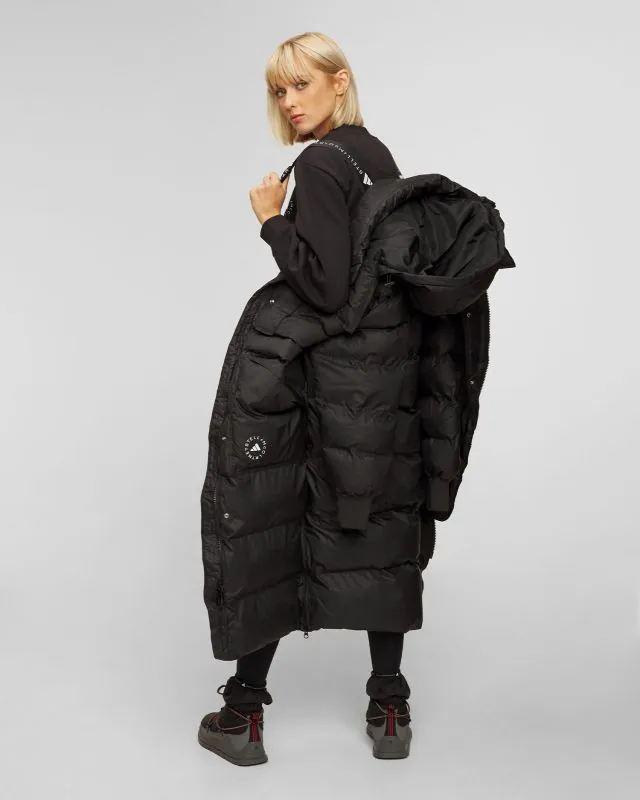 Cappotto nero da donna Adidas by Stella McCartney Puffa