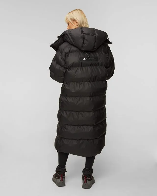 Cappotto nero da donna Adidas by Stella McCartney Puffa