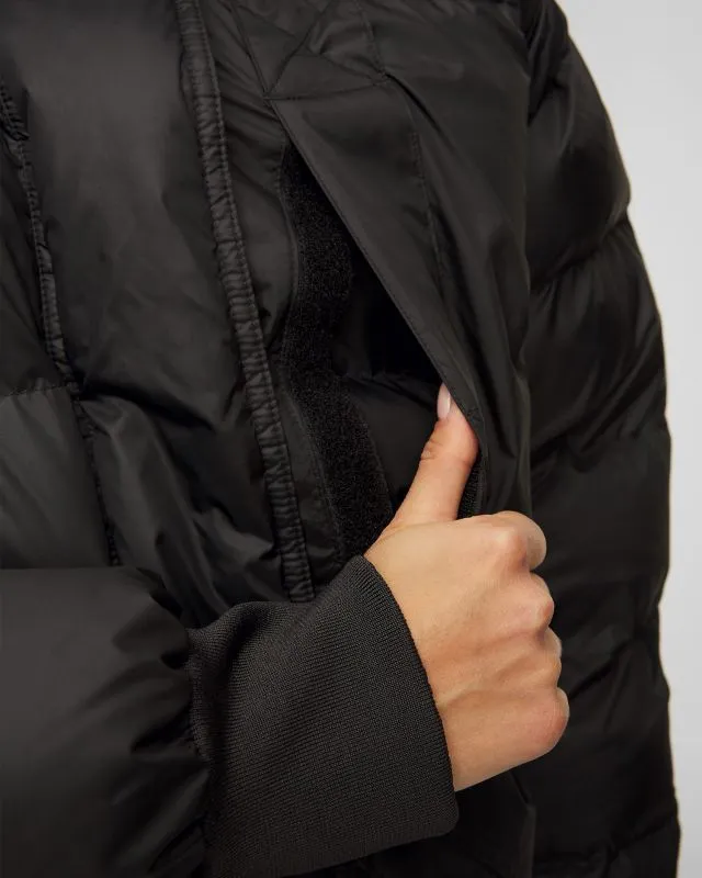 Cappotto nero da donna Adidas by Stella McCartney Puffa