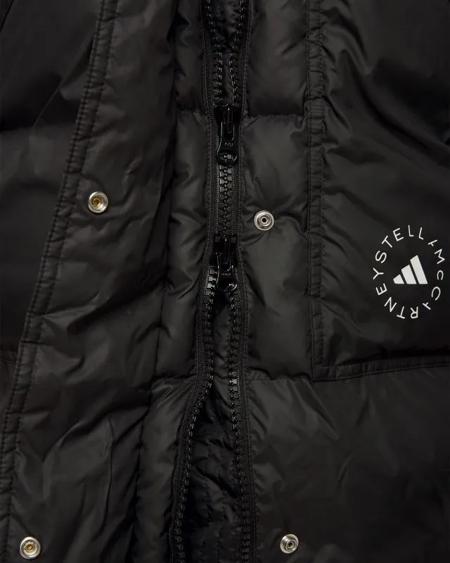 Cappotto nero da donna Adidas by Stella McCartney Puffa