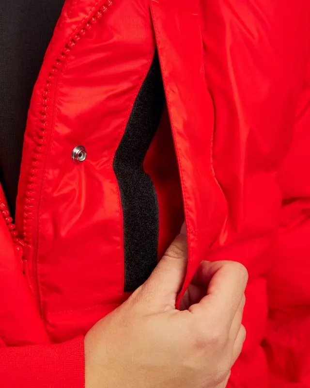 Cappotto rosso da donna Adidas by Stella McCartney Puffa