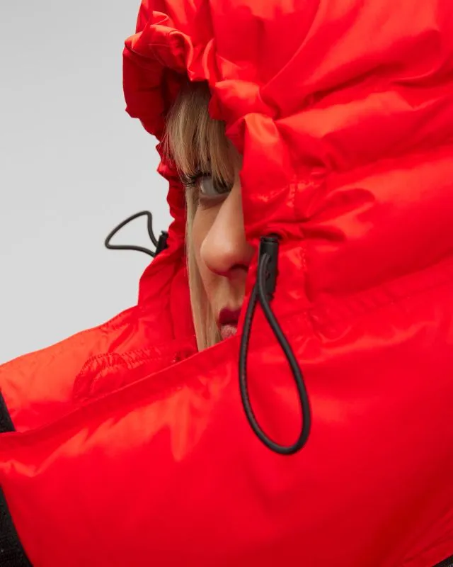 Cappotto rosso da donna Adidas by Stella McCartney Puffa