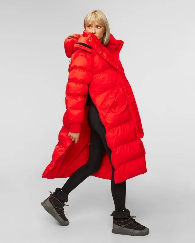 Cappotto rosso da donna Adidas by Stella McCartney Puffa