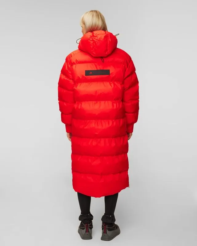 Cappotto rosso da donna Adidas by Stella McCartney Puffa