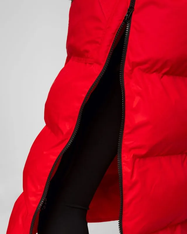 Cappotto rosso da donna Adidas by Stella McCartney Puffa