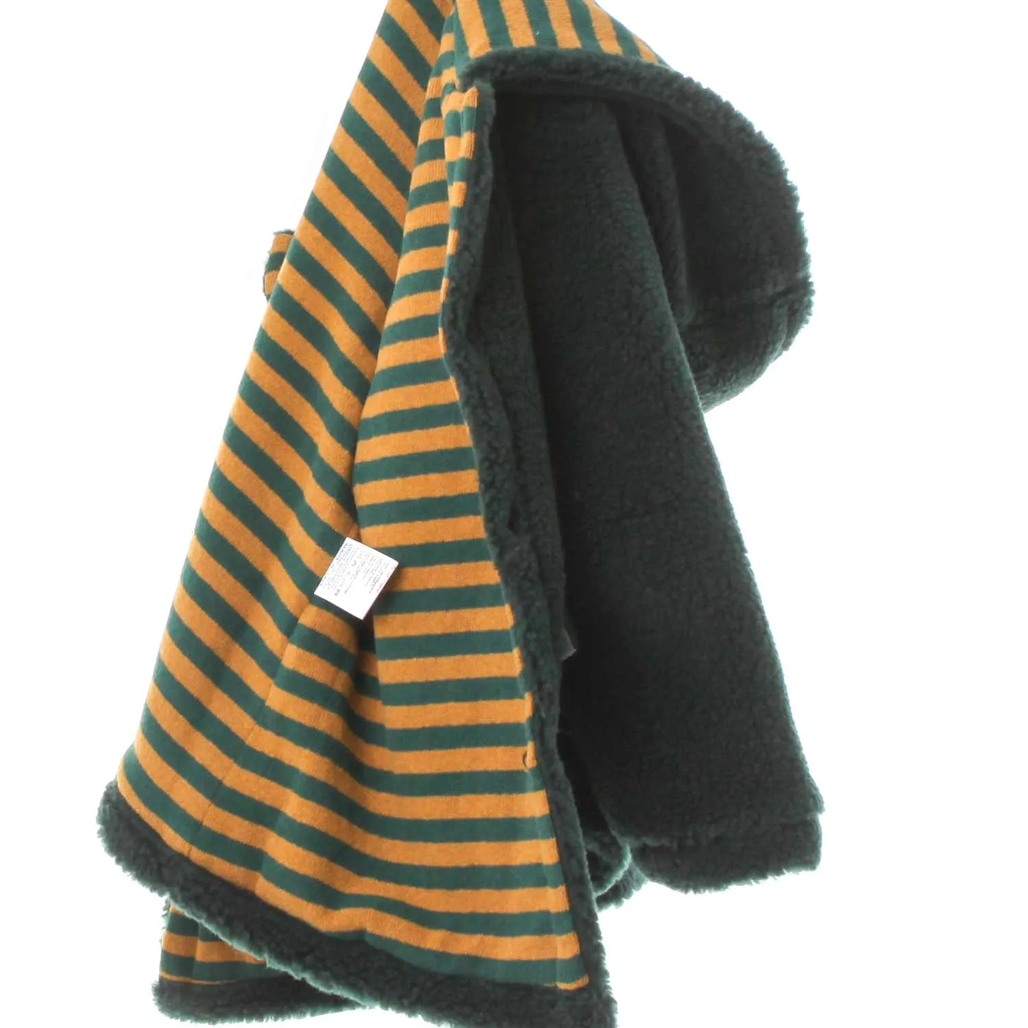 Cappotto Sherpa Verde E Senape Bambino