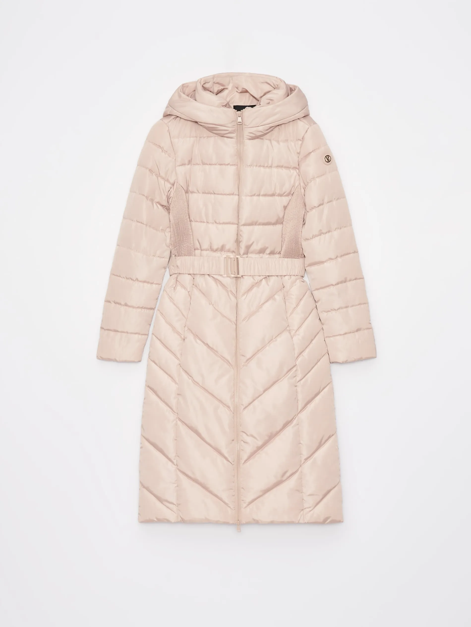Cappotto trapuntato con cintura da allacciare in vita