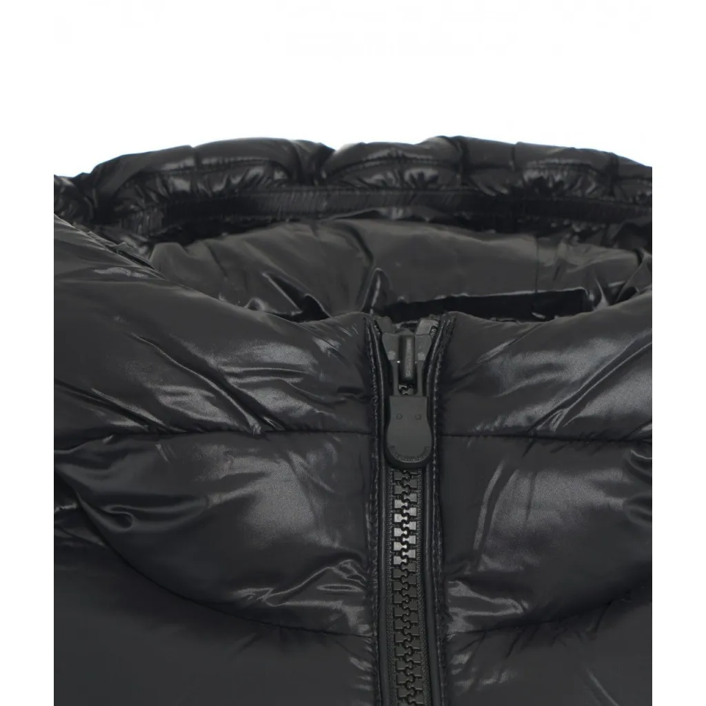 Cappotto trapuntato in piuma ecologica Ines nero
