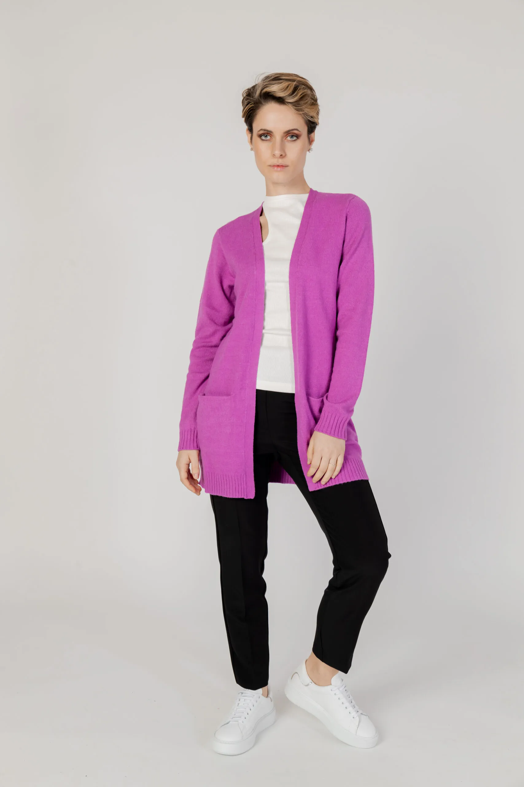 Cardigan Vila Clothes VIRIL L/S OPEN COLOR Rosa