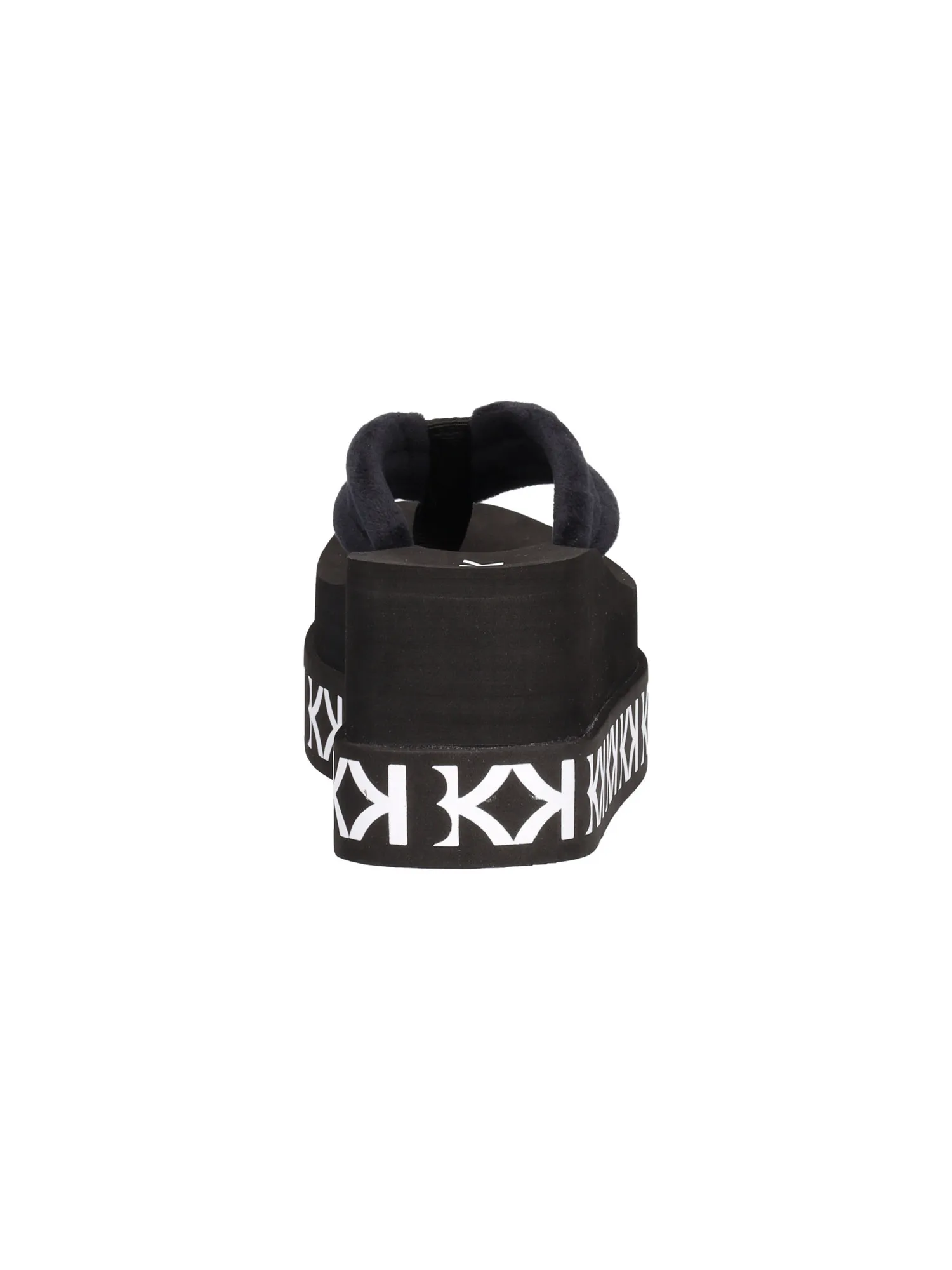 Ciabatta infradito con zeppa KBK da donna nera