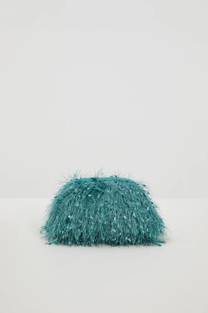 Clutch con piume