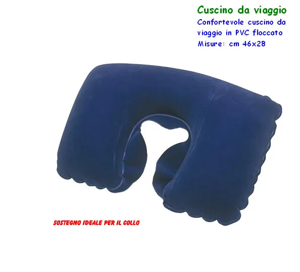 Cuscino da Viaggio gonfiabile blu