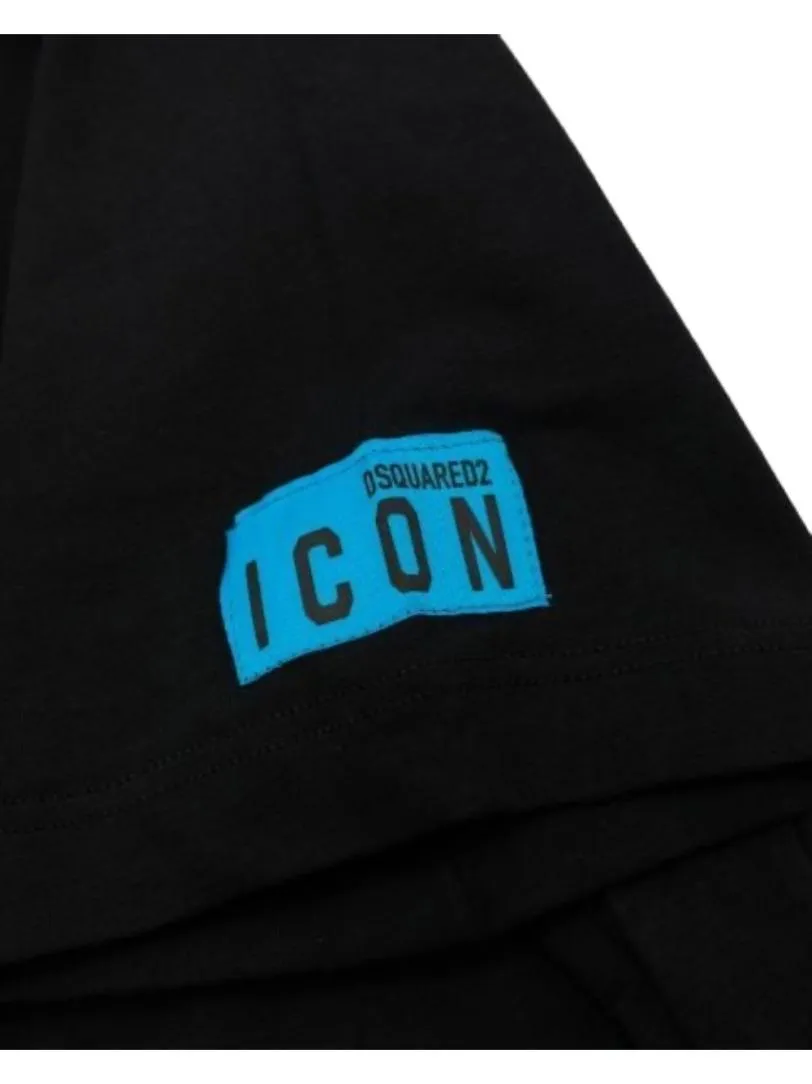 D9M204480 BASIC T-SHIRT Nero Azzurro