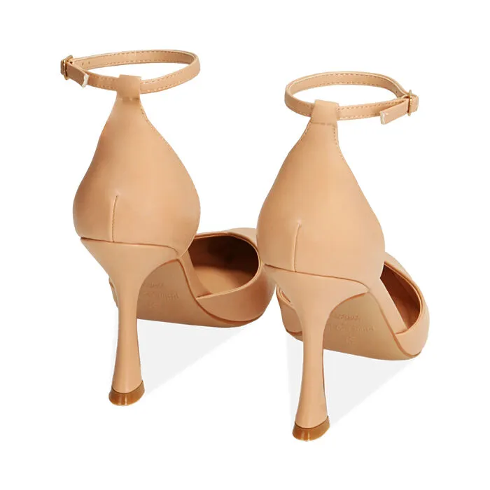 Décolleté nude, tacco 9,5 cm