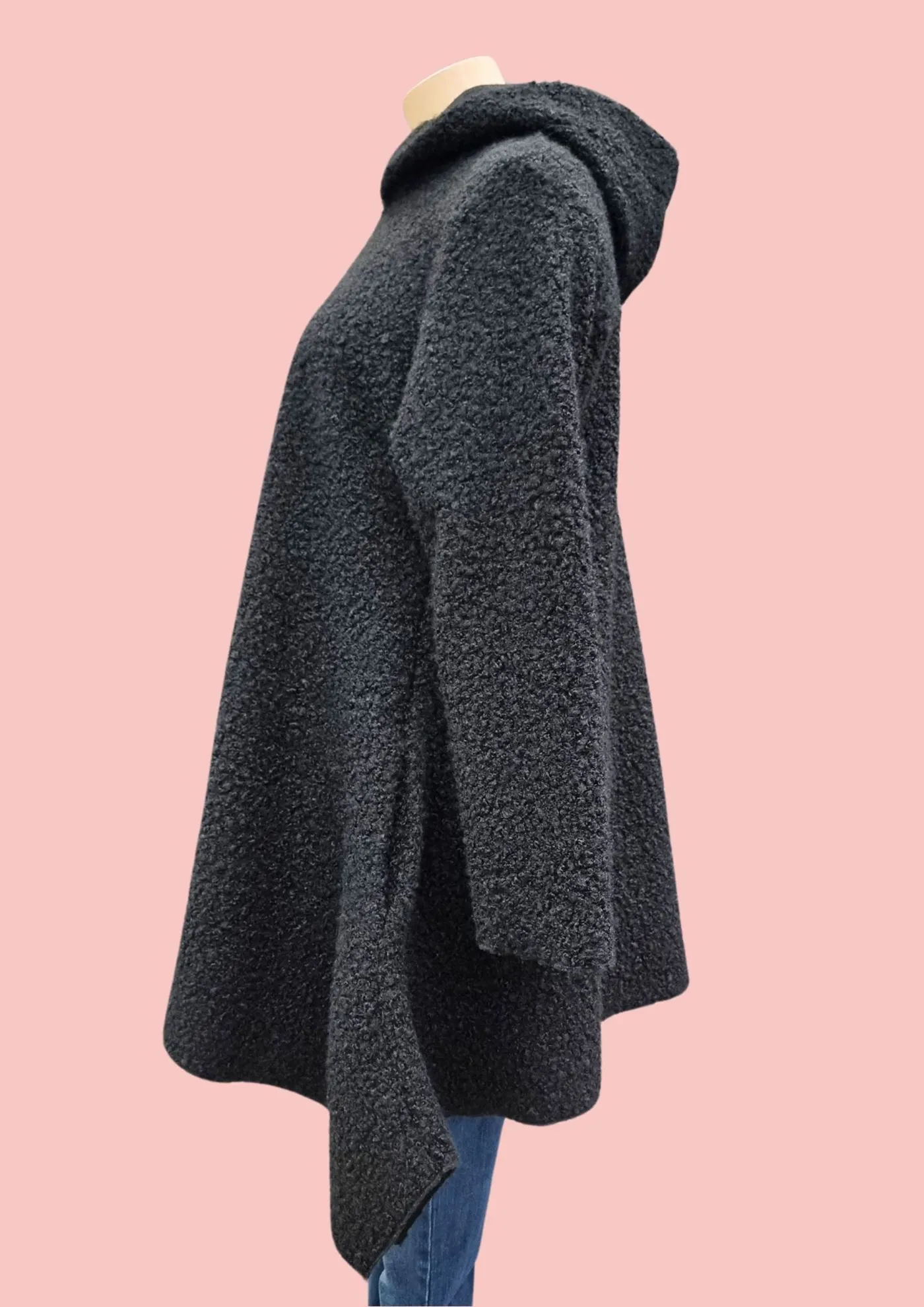 Dolcemente curvy cappotto con cappuccio:522/1