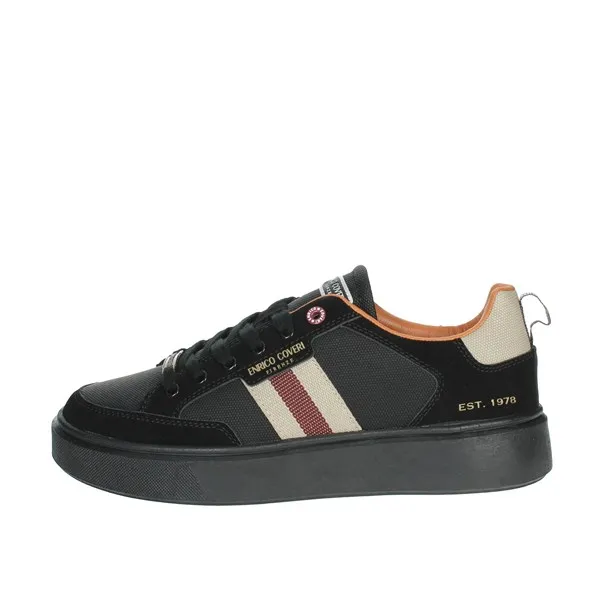 ENRICO COVERI  SNEAKERS BASSA ECM324265 NERO