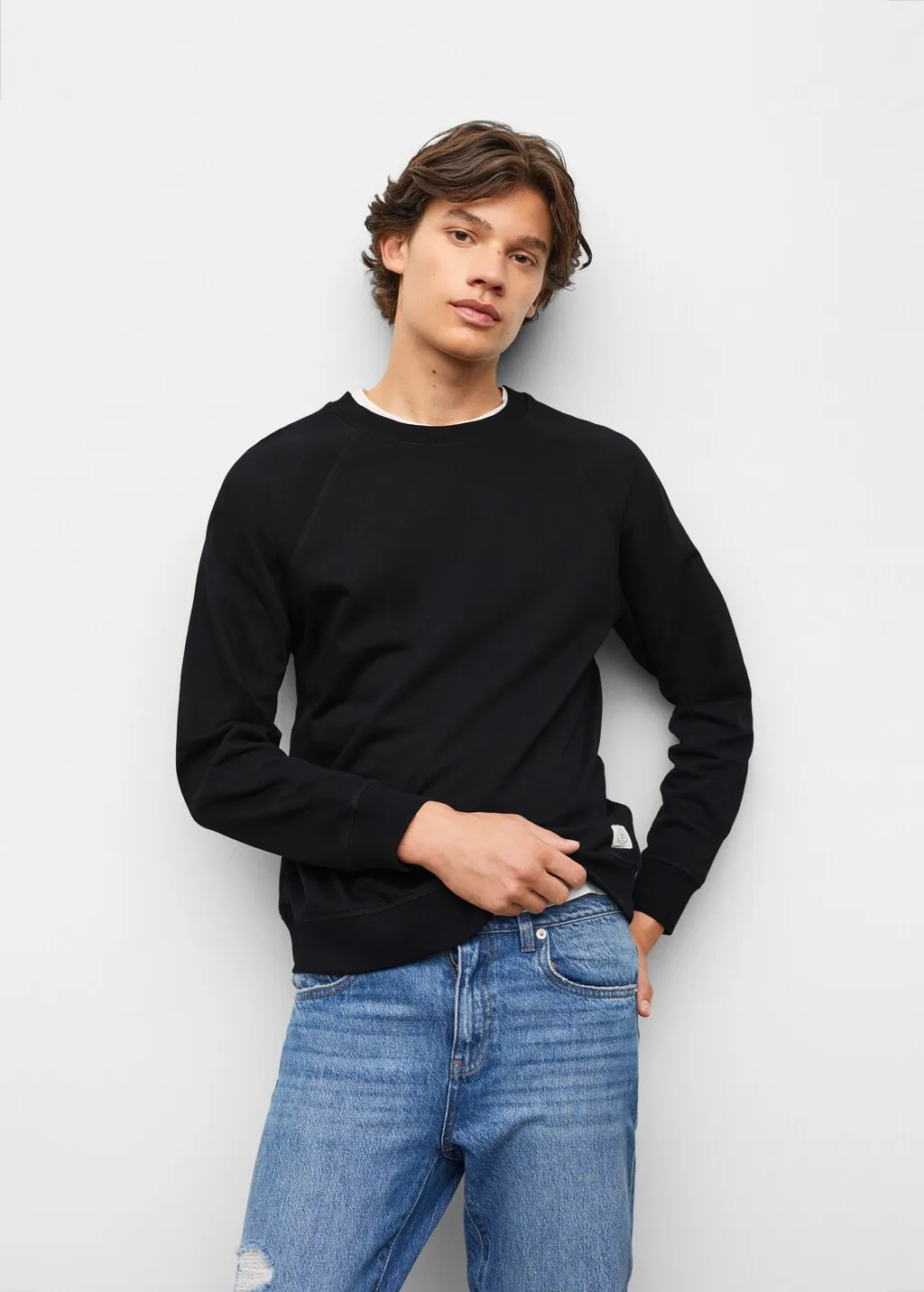 Felpa basic di cotone
