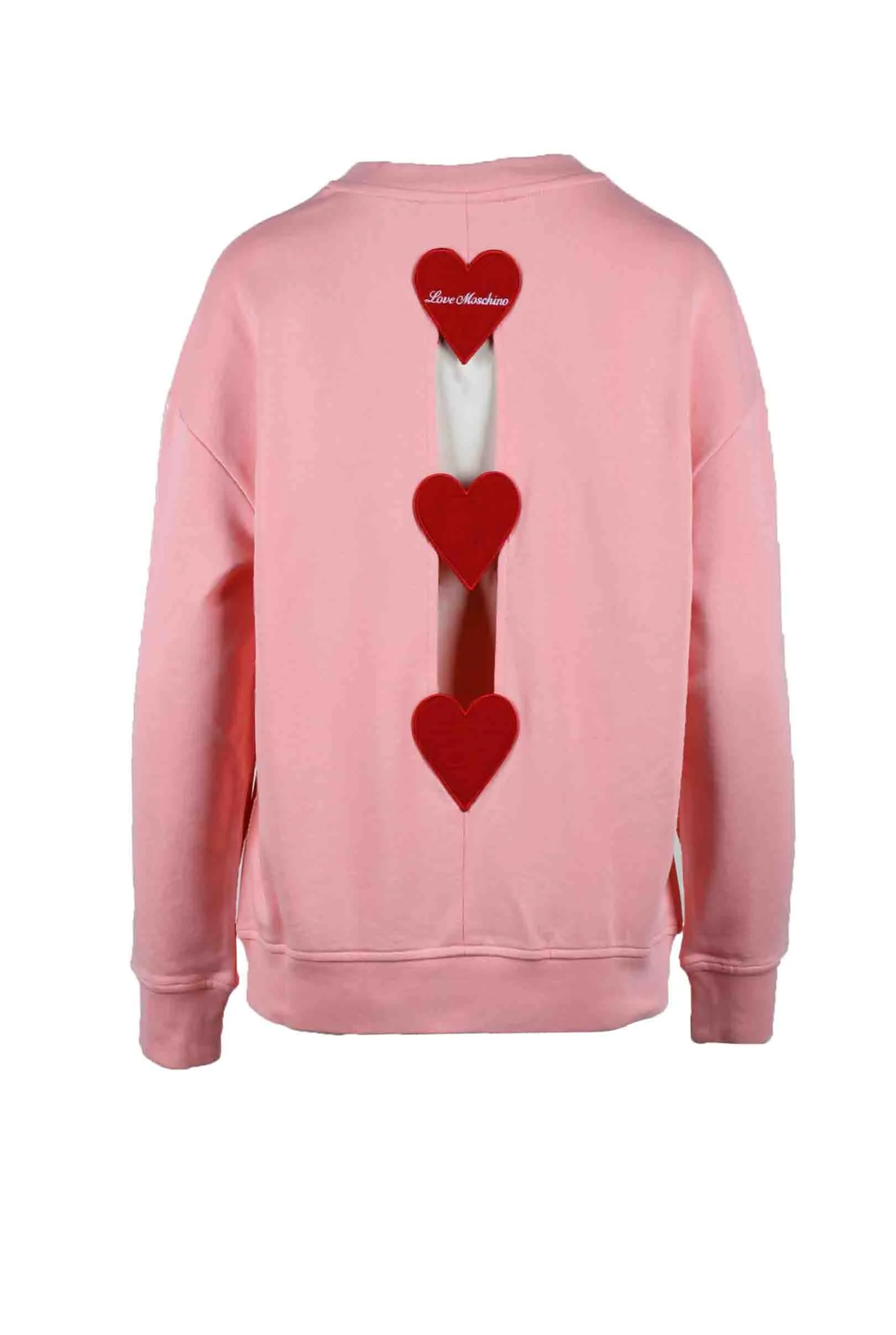 Felpa con cappuccio Love Moschino  Rosa